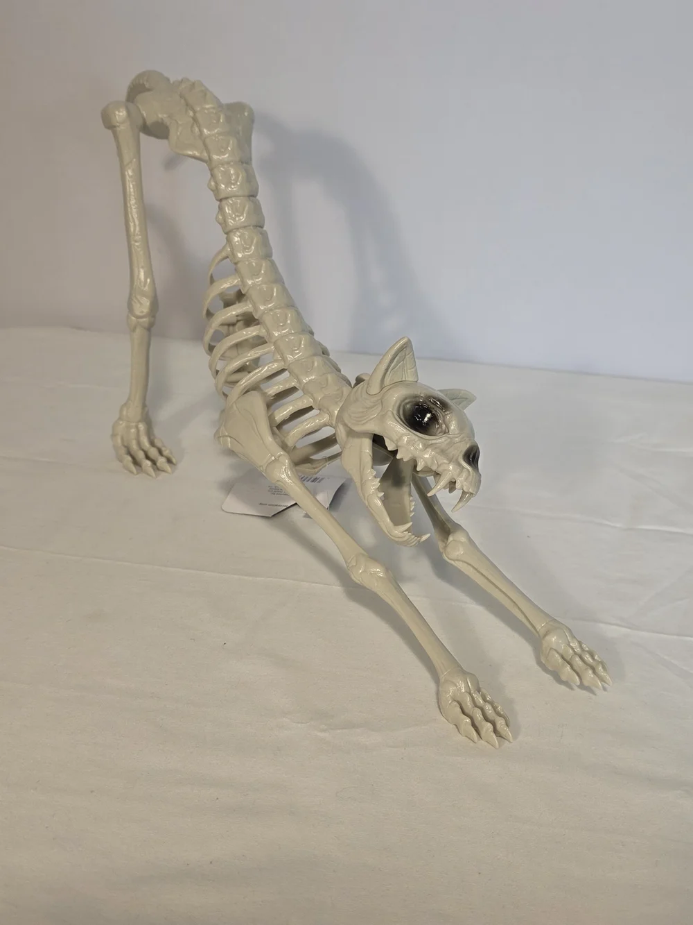 NEW Halloween Lot Of 3 Animal Skeleton Figures Decorations Dog Cat Rat Creepy